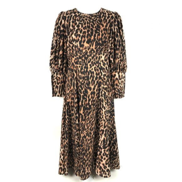 N DUO ShopBop Lady Leopard Di Dress size 38 NWT - Picture 1 of 13